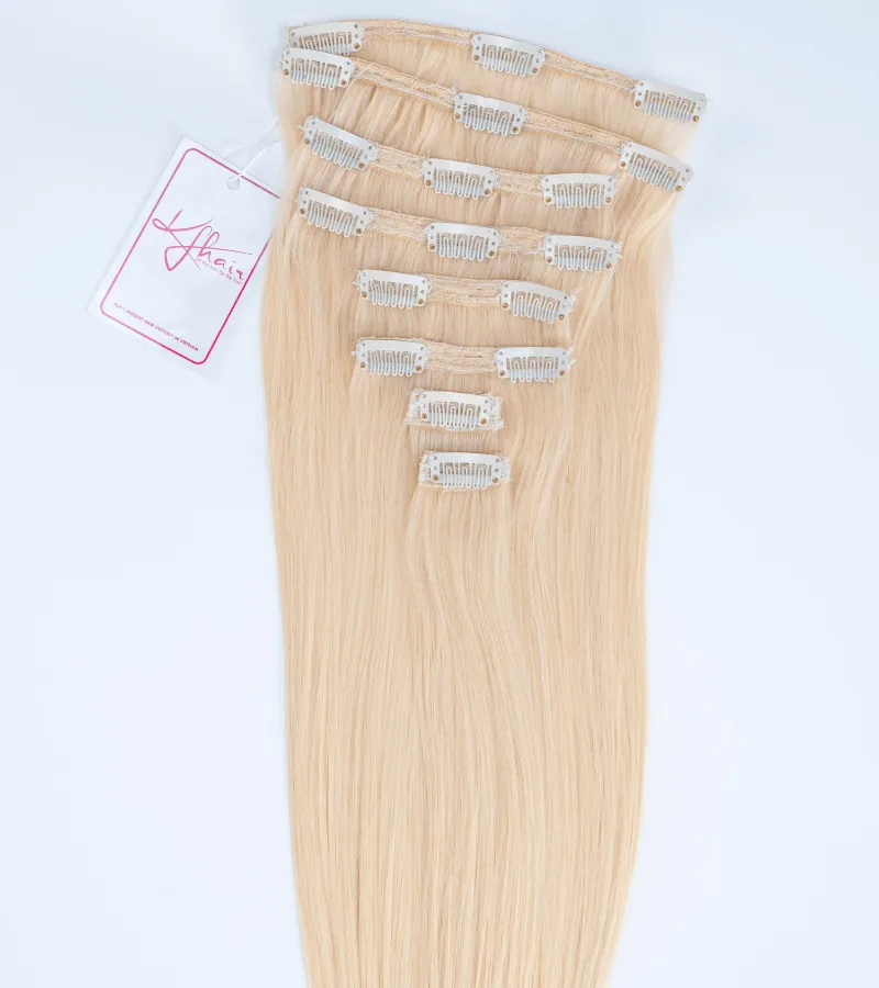 #613 Color Straight Clip In Hair Extensions