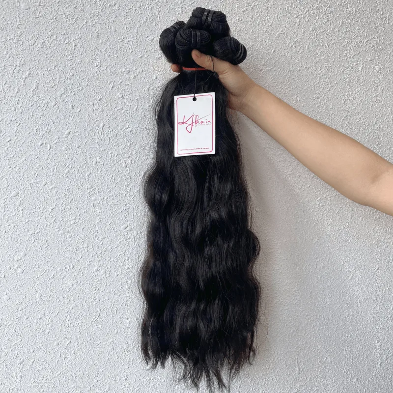 Natural Color Natural Wavy Raw Hair Weft