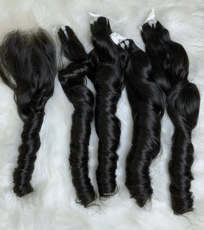 Natural Color Natural Wavy 2 Raw Hair Weft
